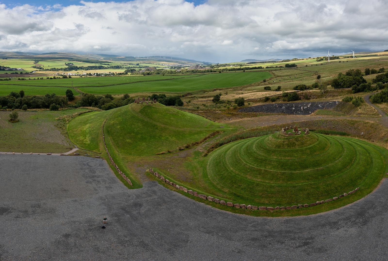 An Aerial View Of Andromeda And Milky Way In The Crawick Multive