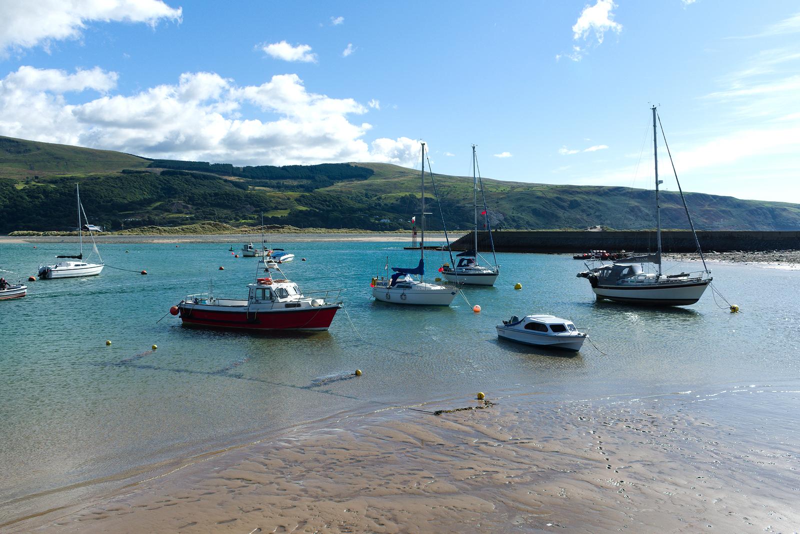 Barmouth - Wales - September 16 2022 : Beautiful Coast Town In