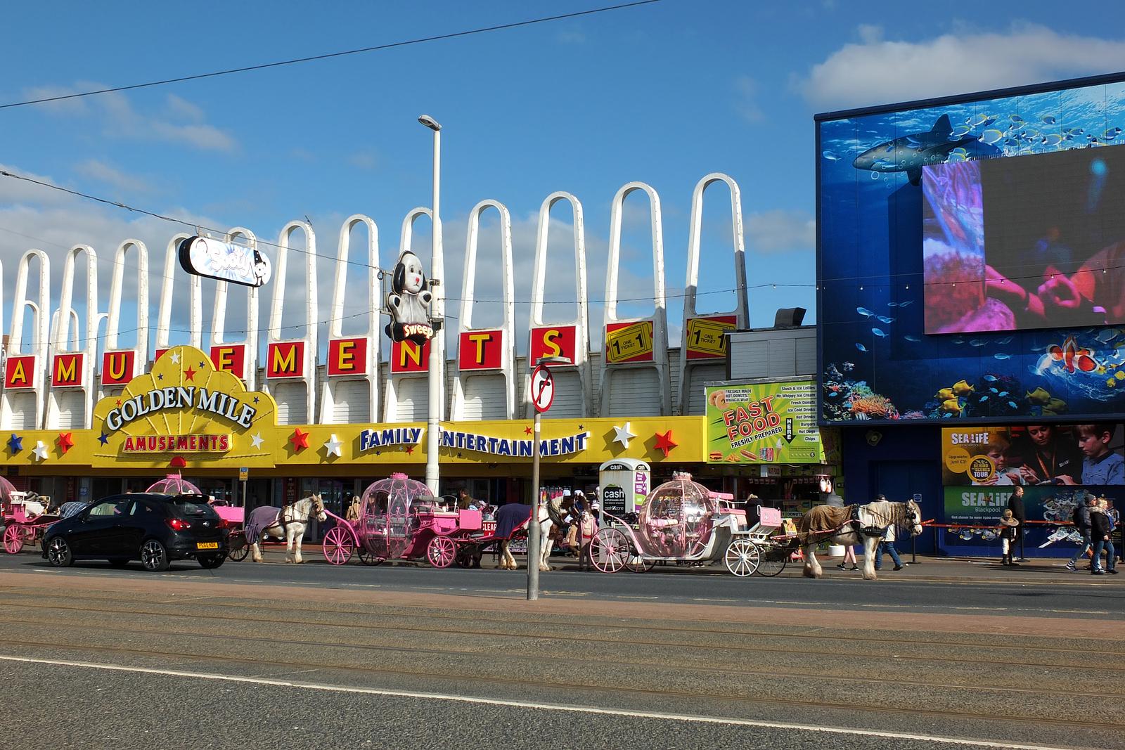 Blackpool, Lancashire, United Kingdom - 5 March 2022: Line Of Co