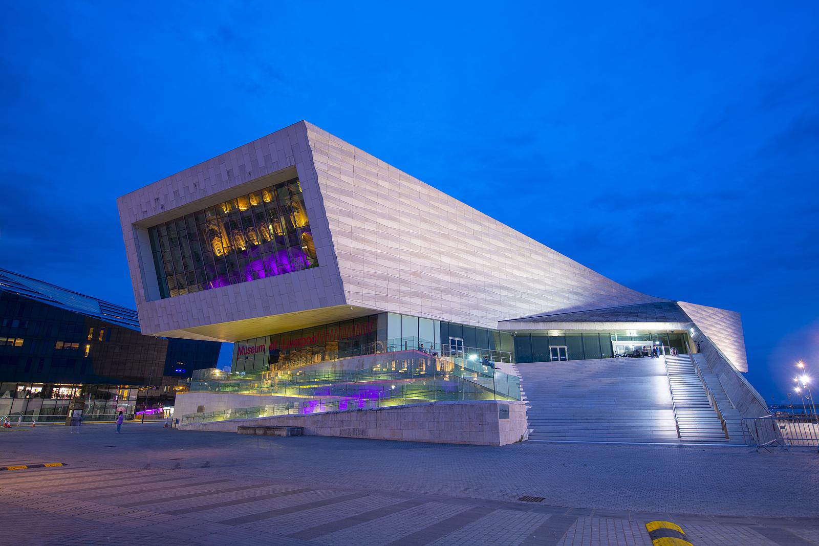 Liverpool, Uk - Jun. 16, 2022: Museum Of Liverpool At Night At H